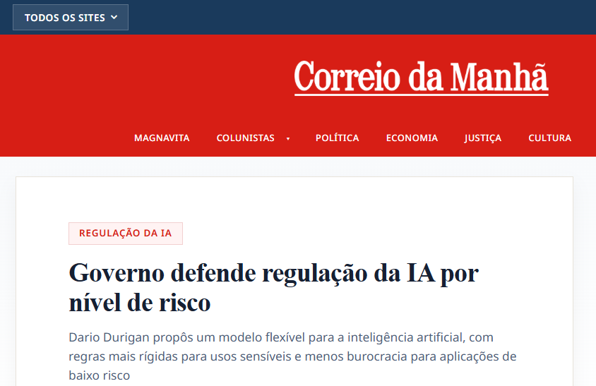 Notícia — Correio da Manhã